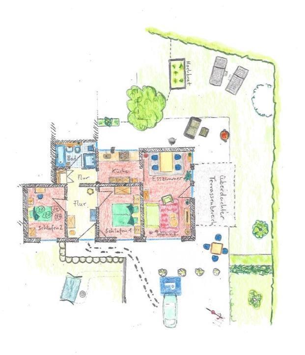 Ferienwohnung "Zum Paladin" Berg  Ngoại thất bức ảnh